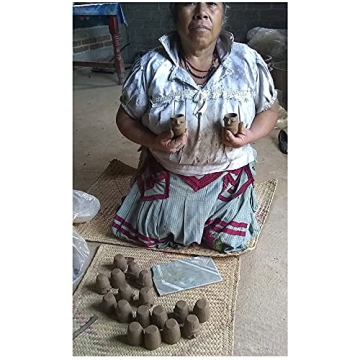 Artisan Red Clay Mezcal Face Cups Handmade in Oaxaca