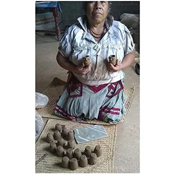 Artisan Red Clay Mezcal Face Cups Handmade in Oaxaca