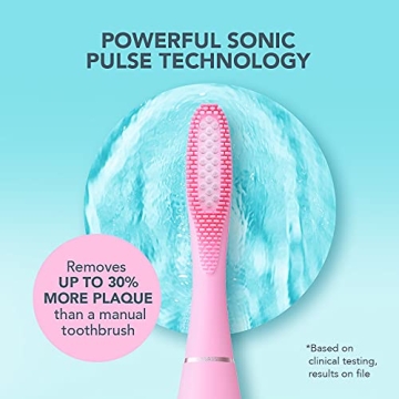 FOREO ISSA 3 Pink Sonic Toothbrush with Long Battery Life