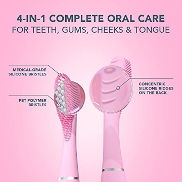 FOREO ISSA 3 Pink Sonic Toothbrush with Long Battery Life