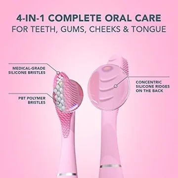 FOREO ISSA 3 Pink Sonic Toothbrush with Long Battery Life