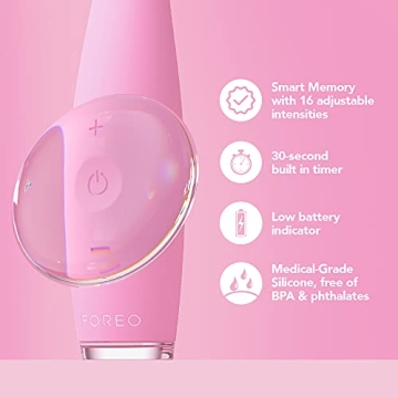 FOREO ISSA 3 Pink Sonic Toothbrush with Long Battery Life