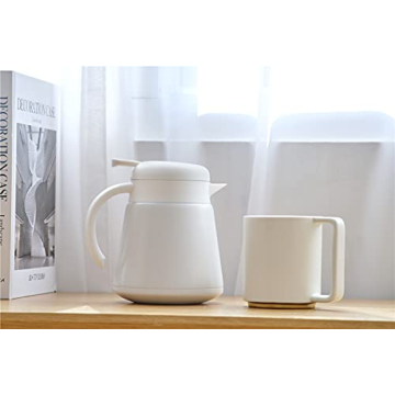 LAFEECA Large Ergonomic Ceramic Coffee Mug Set - 2 Pieces
