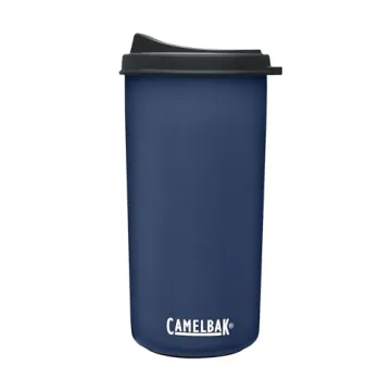 CamelBak MultiBev Water Bottle & Travel Cup – Vacuum Insulated Stainless Steel – Navy – 22oz bottle & 16oz cup
