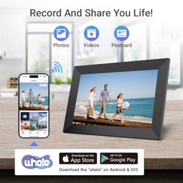 Pixedge Digital Picture Frame 10.1 Inch WiFi Touch Screen