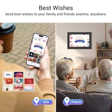 Pixedge Digital Picture Frame 10.1 Inch WiFi Touch Screen