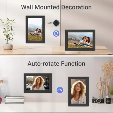 Pixedge Digital Picture Frame 10.1 Inch WiFi Touch Screen
