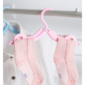 Hslife 20 Pcs Portable Colored Folding Clothes Hangers