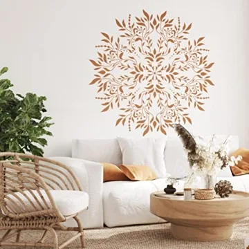 Aurore Mandala Stencil for Home Decor