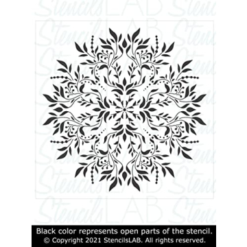 Aurore Mandala Stencil for Home Decor