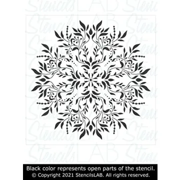 Aurore Mandala Stencil for Home Decor
