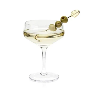 Viski Gold Art Deco Cocktail Picks for Stylish Drinks