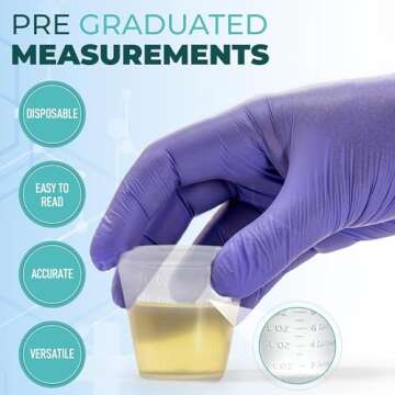 [2000 Pack - 1 oz.] Pruvade Disposable Medicine Cups with Graduated Dosage Lines for Pills or Liquid, Single Serve Measuring for Home, Nurse, Hospital, Medical Care, Resin Mixing, Mouthwash |2000 Pack