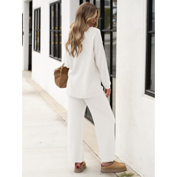 Comfortable ANRABESS Waffle Knit Lounge Set for Women