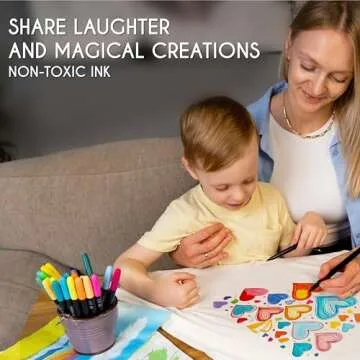 Complete Zenacolor 40 Fabric Markers Set - Vibrant & Non-Toxic