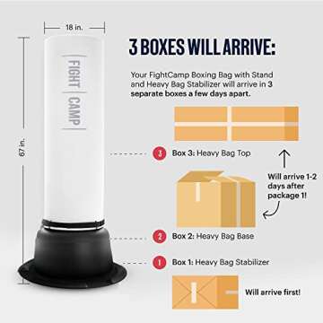 FightCamp Freestanding Punching Bag - 67” Training Tool