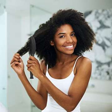 KARECO Tangle Buster Brush for All Hair Types - Black Color