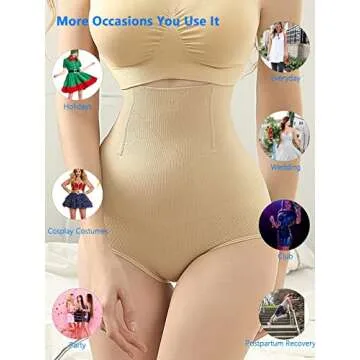 iloveSIA High-Waisted Shapewear 3-Pack for New Moms