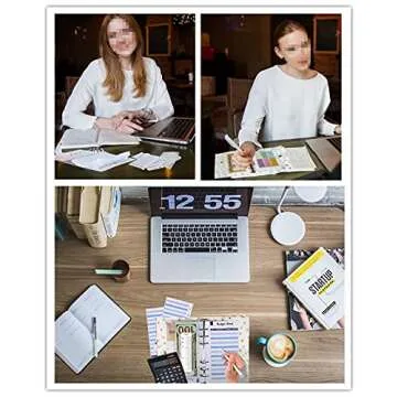 Stylish Neenicoliy A6 Budget Planner with Clear Pockets