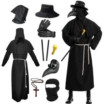 Fooecor Plague Doctor Costume for Adults - Perfect for Halloween Parties!