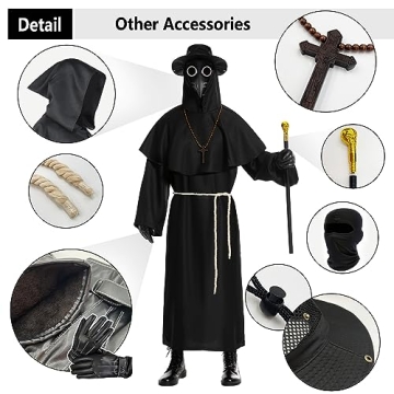 Plague Doctor Costume for Adults - Halloween Ready!