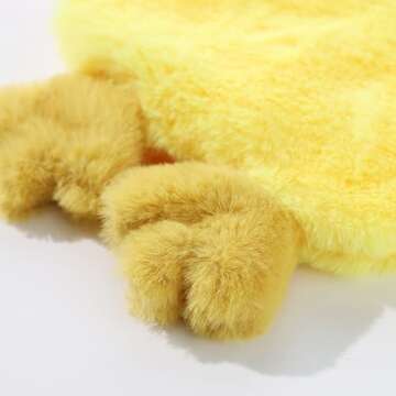 Tamu style Dog Chicken Crinkle Toy, Plush Squeaky 14 Inches, No Stuffing Design for Small Medium Dog...