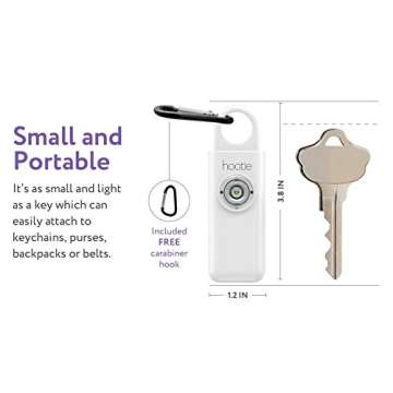 Hootie Personal Safety Alarm: Secure Keychain with Strobe Light & Siren