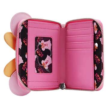 Loungefly Disney Pastel Ghost Minnie Glow in the Dark Women's Zip-Around Wallet