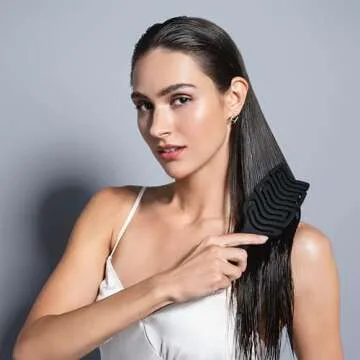 The Hair Edit Detangle and Massage Brush, Hair Care Essential, Detangler, Great for Wet Hair, Scalp ...