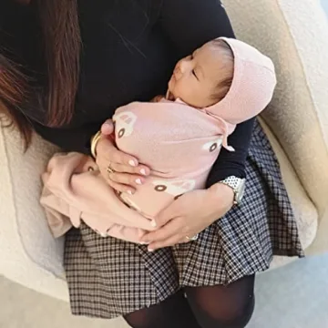 Bleu La La Baby Blanket 100% Cotton Soft Cozy Receiving Blanket