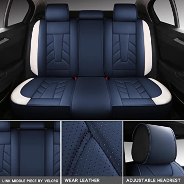Vigrass Waterproof Faux Leather Car Seat Covers - Full Set
