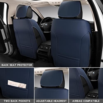 Vigrass Waterproof Faux Leather Car Seat Covers - Full Set