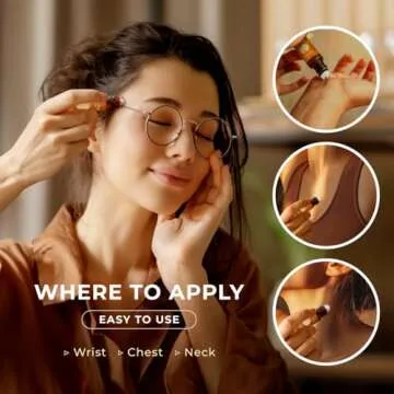 Gya Labs Migraine Essential Oil Roll on - Migraine Relief Stick Roller, Soothing Comfort for Head Tension, 100% Pure Natural, Blend with Peppermint Oil, Self Care Relaxing Gifts for Women (0.34 Fl Oz)