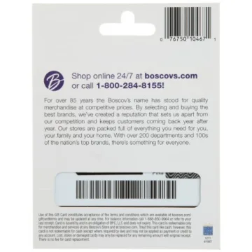 Boscovs Gift Card $50 - Versatile Shopping Experience