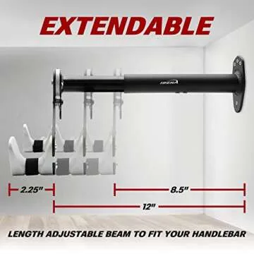 Ibera Bike Wall mount - Horizontal Indoor Bike Rack for 1 Bicycle I Bike rack garage - Keep you Bike Safe & Secure and save Space with Bike hangers for garage, bike hooks for garage wall, bike hanger