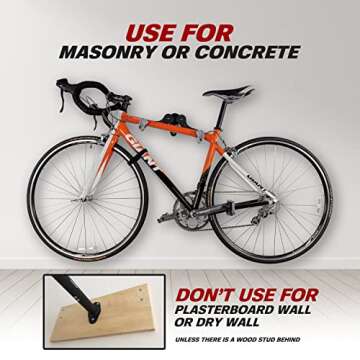 Ibera Bike Wall mount - Horizontal Indoor Bike Rack for 1 Bicycle I Bike rack garage - Keep you Bike Safe & Secure and save Space with Bike hangers for garage, bike hooks for garage wall, bike hanger