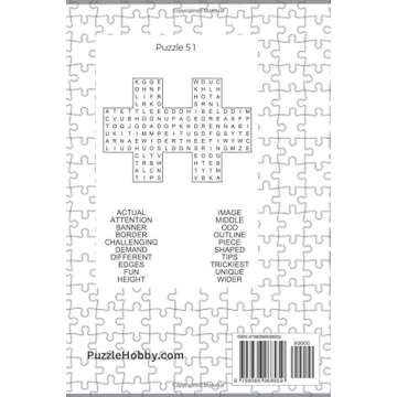 Shaped Puzzle Pieces Word Search Activity Book: 60 Shaped Word Searches, 1200 Words, 6"x9" Purse Siz...