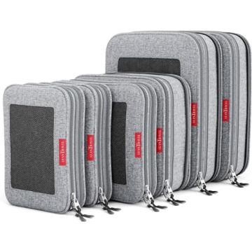 LeanTravel Compression Packing Cubes for Organized Travel