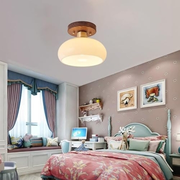 ZGAYIME Modern Glass Ceiling Light for Home Decor