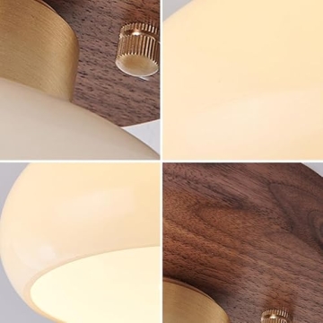 ZGAYIME Modern Glass Ceiling Light for Home Decor