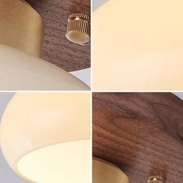 ZGAYIME Modern Glass Ceiling Light for Home Decor