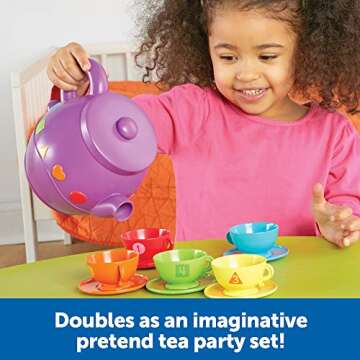 Learning Resources Shapes Tea Set for Toddlers & Preschoolers