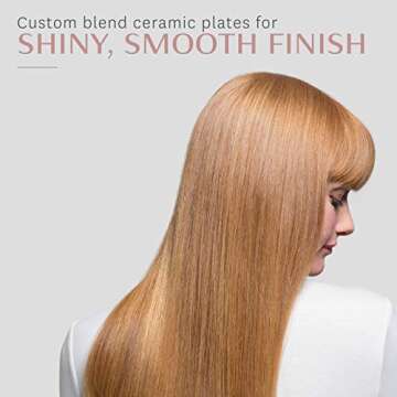 T3 - SinglePass Luxe 1 Inch Professional Straightening & Styling Iron | Digital Tourmaline + Ceramic Flat Iron with Adjustable Heat Settings for Straight Smooth Hair, Waves and Curls