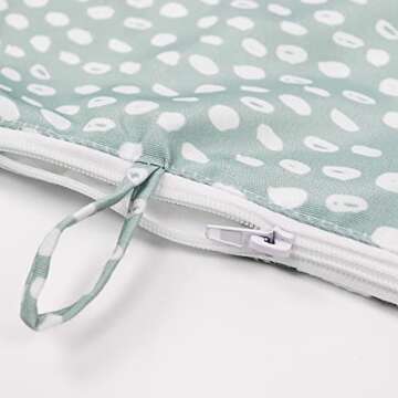 High Chair Cushion, for IKEA High Chair Cushion, Cushion High Chair, for IKEA Highchair Cushion for IKEA Antilop Highchair, Built-in Inflatable Cushion, Baby Sitting More Comfortable (Fresh Leaf)