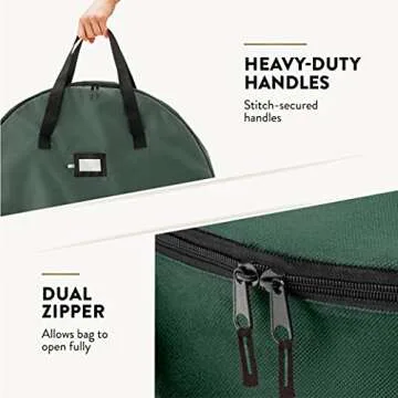 ZOBER Christmas Wreath Storage Container - 24 Inch, 2 Pk