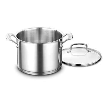 Cuisinart 6-Quart Stockpot with Cover - Durable Stainless Steel Beauty
