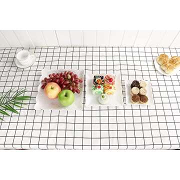 2 Set 3-Tier White Dessert Cake Stand, Plastic Pastry Stand Small Cupcake Stand Cookie Tray Rack Candy Buffet Set Up Fruit Plate and Trays for Wedding Home Birthday Party Decor Serving Platter