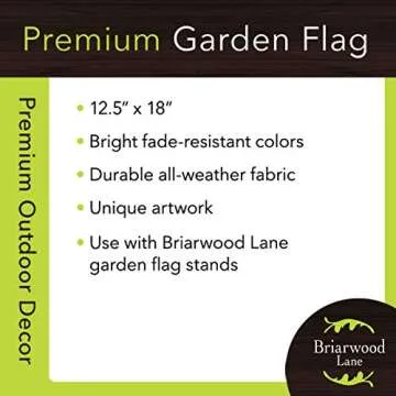 Briarwood Lane Fall Decor - Fall Garden Flag - Outdoor Fall Decor - Home Decor - Garden Flags - Yard Flags - Fall Garden Flags for Outside - Fall Flags - Great Outdoors