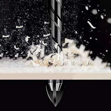 Masonry Concrete Drill Bit Set for Tile, Brick, Glass, Plastic and Wood, Tungsten Carbide Tip Work with Ceramic Tile, Wall Mirror, Paver on Concrete or Brick Wall, 10 Pcs