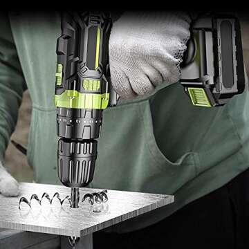 Masonry Concrete Drill Bit Set for Tile, Brick, Glass, Plastic and Wood, Tungsten Carbide Tip Work with Ceramic Tile, Wall Mirror, Paver on Concrete or Brick Wall, 10 Pcs